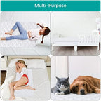 Waterproof Crib Mattress Protector 2-Pack, Non-Slip Quilted Pad - Image 5
