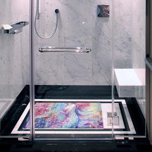 Non Slip Bathtub and Shower Mat 26.8x15.1 inch, Bath Mat - Image 6