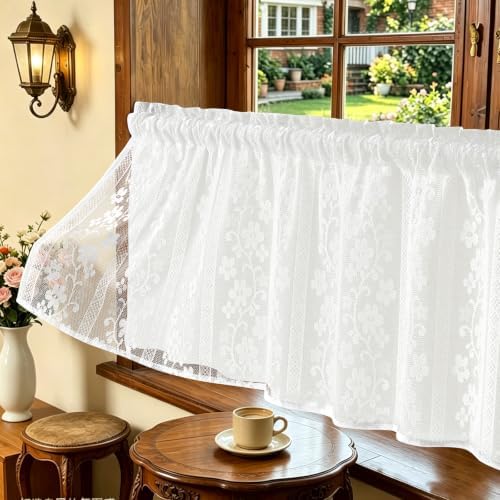 ASPMIZ Linen Valances for Windows Double Layer Valance Curtains by ASPMIZ