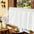 ASPMIZ Linen Valances for Windows Double Layer Valance Curtains by ASPMIZ