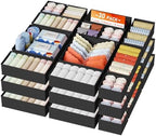 DIMJ Drawer Organizer Clothes, Foldable Closet Organizers and Storage, Fabric by DiMJ