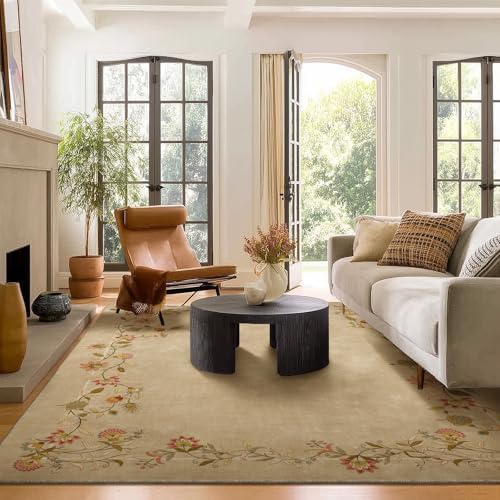Washable Area Rugs for Living Room: 6x9 Bedroom Rug Non Slip Large Carpet by palohom