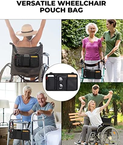 Wheelchair Side Bag, Wheel Chair Armrest Pouch Accessories - Image 2