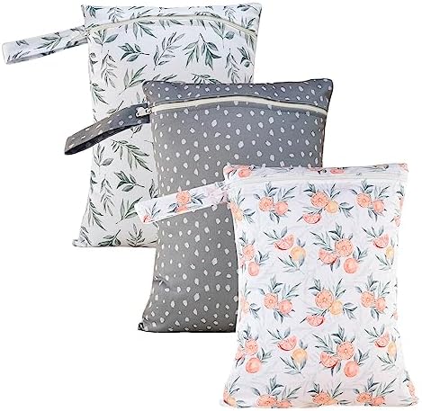 Happy Flute 3 Set Wet Bag Storage Bag Waterproof Washable by Unknown