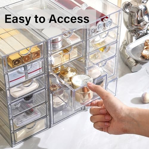 Prsildan 15 Drawers Teacher Toolbox Acrylic Containers - Image 4