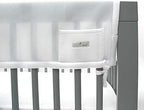BreathableBaby Breathable Mesh RailGuard Teething Cover — White — 51” Long - Image 2