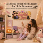 Personalized Halloween Decor Door Sign Custom Name Wooden Kids Room Decor - Image 3