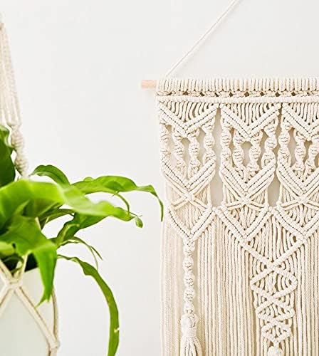 Mkono 2 Pcs Macrame Wall Hanging, Boho Woven Chic Tapestry Decor - Image 4