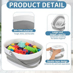 Bath Toy Storage Basket 2Pack, Double Layer Drain Basket - Image 3