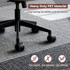 AiBOB Office Chair Mat for Carpet, Easy Chair Movement Hard Clear Carpet Chair - Image 4