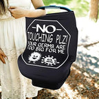 Metplus Baby Car Seat Cover, No Touch Sign Carseat Canopy & Nursing Covers - Image 5