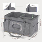 Volnamal Diaper Caddy with Wipe Dispenser One-Handed Access - Image 5