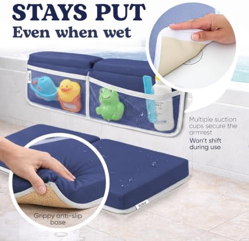 Rylor Premium Baby Bath Kneeler Mat & Elbow Rest Pad Set – Comfortable Bath - Image 4