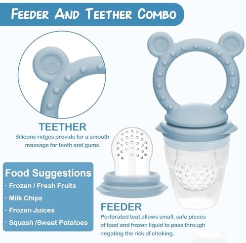 Baby Breastmilk Popsicle Molds & Fruit Feeder, Baby Food Freezer Tray Storage - Image 2