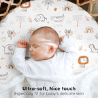 Baby Bassinet Sheets, 3 Pack Fitted Bassinet Mattress Sheets, Compatible - Image 2