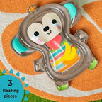 Bright Starts Hungry Monkey Water Mat, Baby Play Mat, Inflatable Sensory Toy - Image 2
