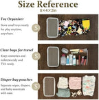 4 pcs Clear Zipper Pouches, Hard Shell Zipper Case, Makeup Organizer - Image 6