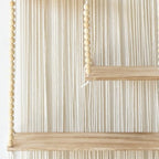 Macrame Wall Shelf Boho Hanging Organizer Floating Plant Shelf 11.8"W*47"L - Image 7