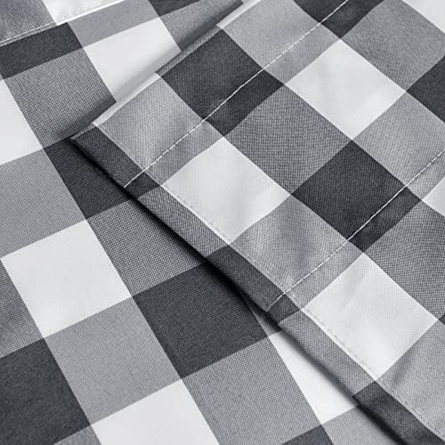 Hiasan Plaid Curtains Valances, 42W x 18L, 1 Panel - Image 5