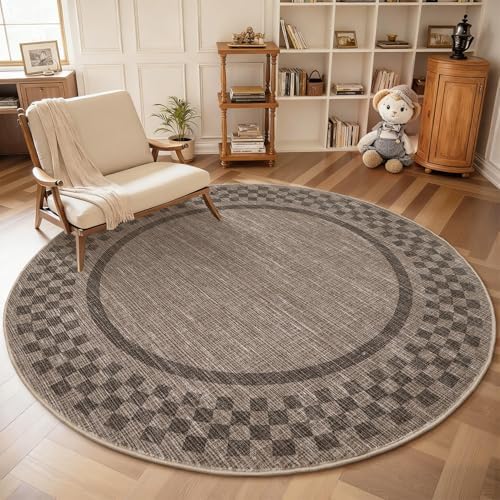 GarveeHome 4ft Washable Round Rug by GarveeHome