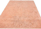 Yeaban Chenille Dusty Pink Bathroom Rug 36"x60", Non-Slip Rubber Backing by Yeaban