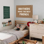 Brothers Make The Best Friends Banner, Boys Room Decor, Toddler Boy Linen - Image 4