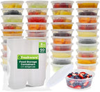 Freshware Food Storage Containers 8 oz Plastic Deli Containers by Freshware