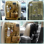 2 PCS Car Seat Back Organizer, Tactical MOLLE Sag Proof Vehicle Panel Backseat - Image 6