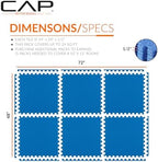 CAP Puzzle Exercise Mats | 1/2” Thick EVA Interlocking Foam Tiles - Image 4