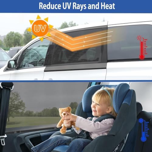 Car Window Shades-Side Window Sun Shades, UV Protection Breathable Spandex Baby - Image 2