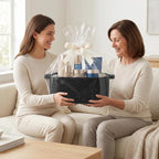 Large Black Basket for Gifts, 16.5" x 12.5" x 7" Big Woven Gift Baskets Empty - Image 3