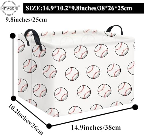 Rectangular Baseball Basket Kids Baby Nursery Storage Basket - Image 6