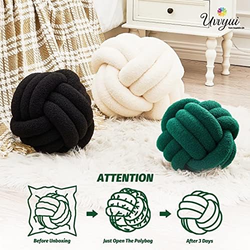 Uvvyui Knot Pillow Ball, Soft Home Decorative Pillows, Round Throw Pillow - Image 4
