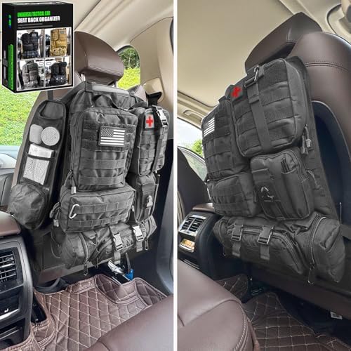 7 PACK Tactical Seat back organizer Truck organizer - Image 2