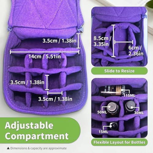 Weljoy Essential Oil Case 13 Bottle Organizer - Image 5