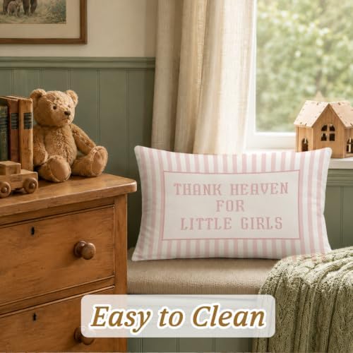 Thank Heaven for Little Girls 12x20 Pillow Cover - Image 3