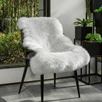 Genuine Real NZ Sheepskin Area Rug Fluffy Lambskin Wool Beige 2 x 3.2ft by Unknown