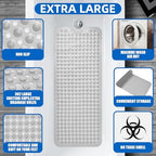 ZHICHENG Bath Tub and Shower Mats, Non-Slip 39 x 16 Inch Extra Long Bath Mat - Image 3