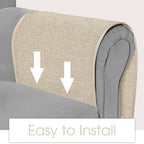 Joywell Remote Control Holder Armchair Caddy Armrest Organizer Beige - Image 5