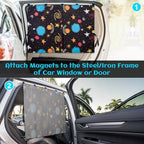 Car Window Shades, 2 Packs Magnetic Car Sun Shades - Image 6