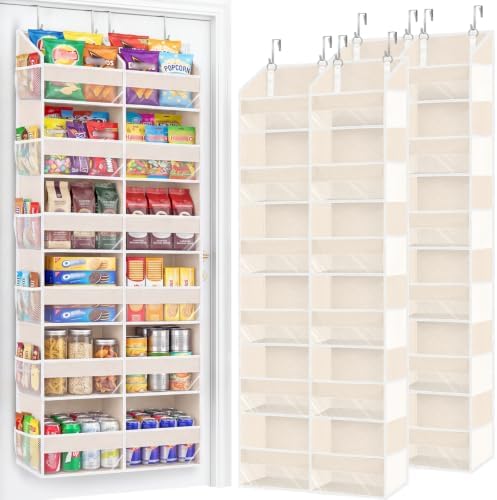 2 Pack Over The Door Organizer 6 Tiers, Extra Large Behind Door Storage of 12 by Ofiray-home