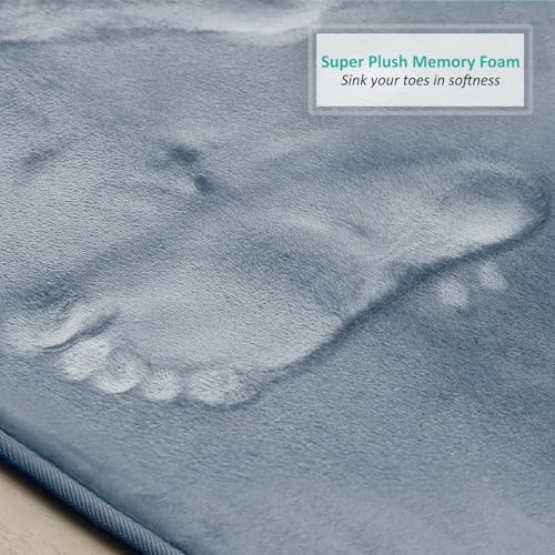Clara Clark Bathroom Rugs, Velvet Memory Foam Bath Mat, Non-Slip Bath Rugs - Image 7