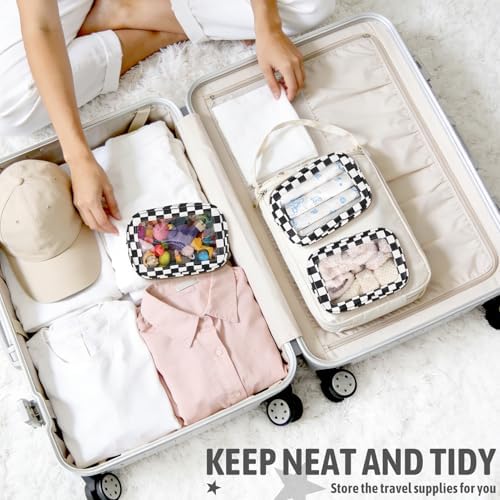 YOPCDJ 3PCS Clear Toiletry Bag, TSA Approved Travel Makeup Pouch - Image 5