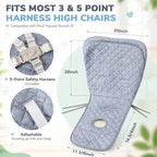 SiliFine Baby High Chair Cover & 5-Point Harness Strap - Image 2