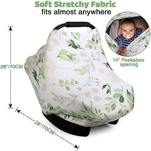 Nursing Cover Breastfeeding Scarf, Car Seat Covers - Image 2