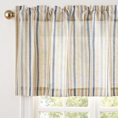 jinchan Linen Boxter Stripe Valances by JINCHAN
