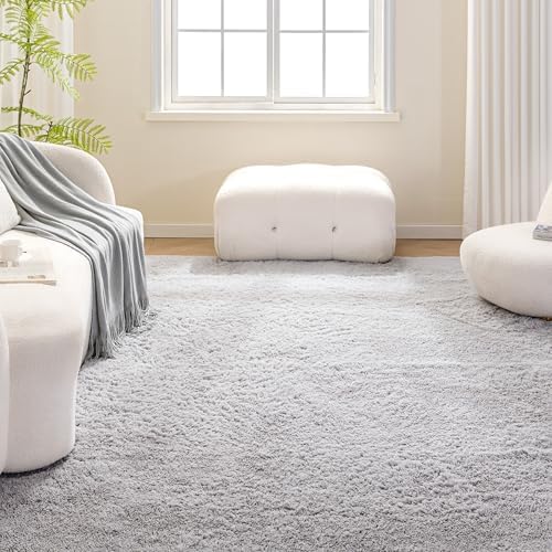 Amazon Basics Fluffy Washable Area Rug, Shaggy Carpet - Image 2