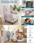 CRFATOP Wingback Chair Covers Wing Armchair Slipcovers - Image 5