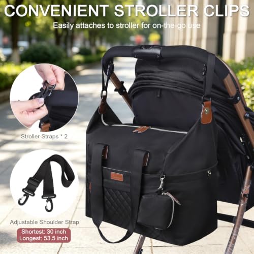 Pritent Diaper Bag Tote Waterproof Maternity Baby Bags - Image 5