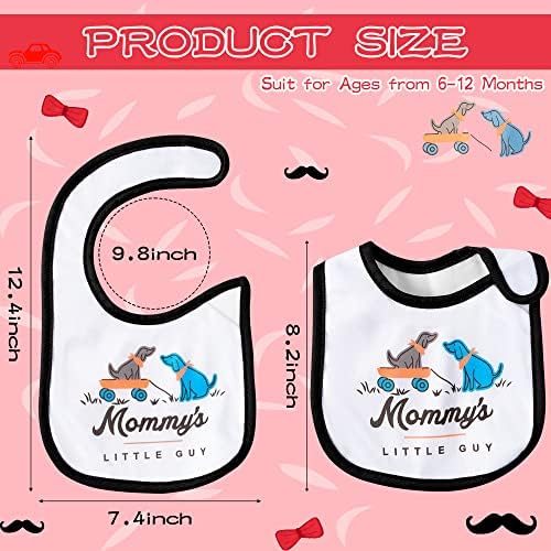 7Pcs Cotton Waterproof Baby Bibs Hook Loop Closure Newborn Bib Keepsake Baby - Image 2
